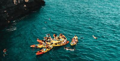 Formentera: Kajak-Abenteuer-Tour mit Schnorcheln